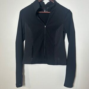 Spyder‎ Active Women Black Full Zip Athletic Track Jacket Size S Thumbholes